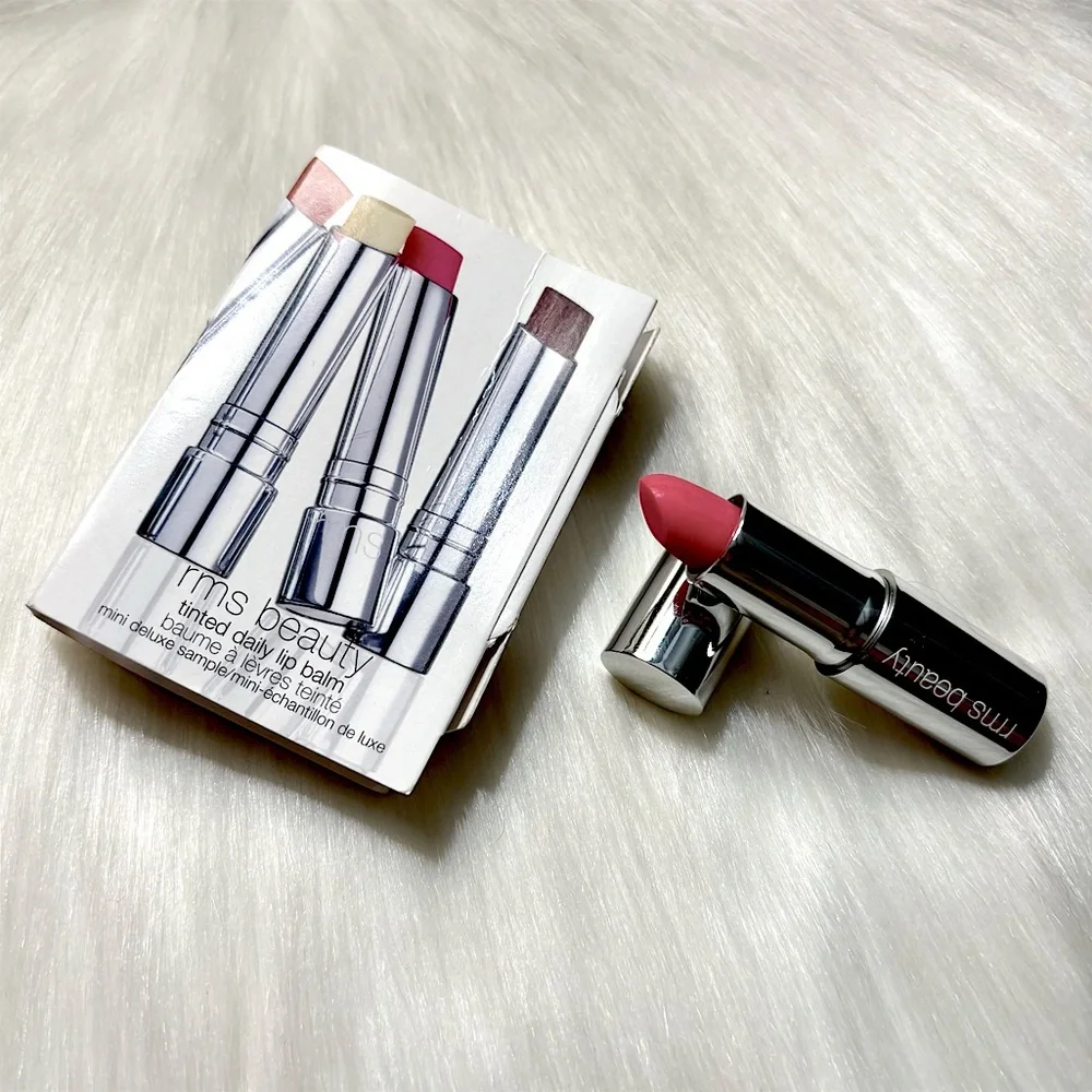 4/$30 Bundle💫rms beauty Tinted Daily Lip Balm in Peacock Lane Pink Mini Sample